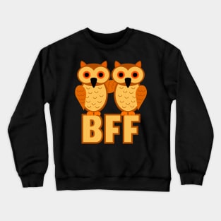 BFF - Best friends forever - Design with cute owls Crewneck Sweatshirt